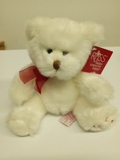 Russ Berrie "I Love You" Byron 11" White Teddy Bear with Tags