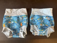 2 Splash About Happy Nappy Reusable Cloth Swim Diaper X-Large 1-2 years Blue