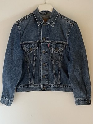 Levi s Vintage 90er 70500 04 TRUCKER Denim Distressed Jeansjacke  Gr. S