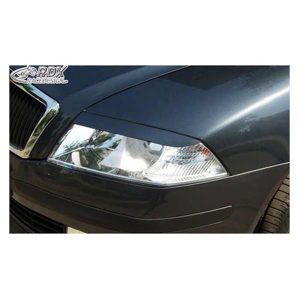 RDX Scheinwerferblenden FüR Skoda Octavia II 2004-2008 ABS TÜV-image