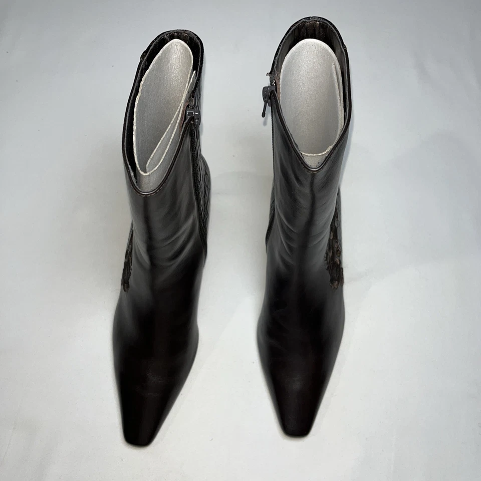 Botines y botines Vaneli para mujer 9 M marrón bordado Foto 4 de 4