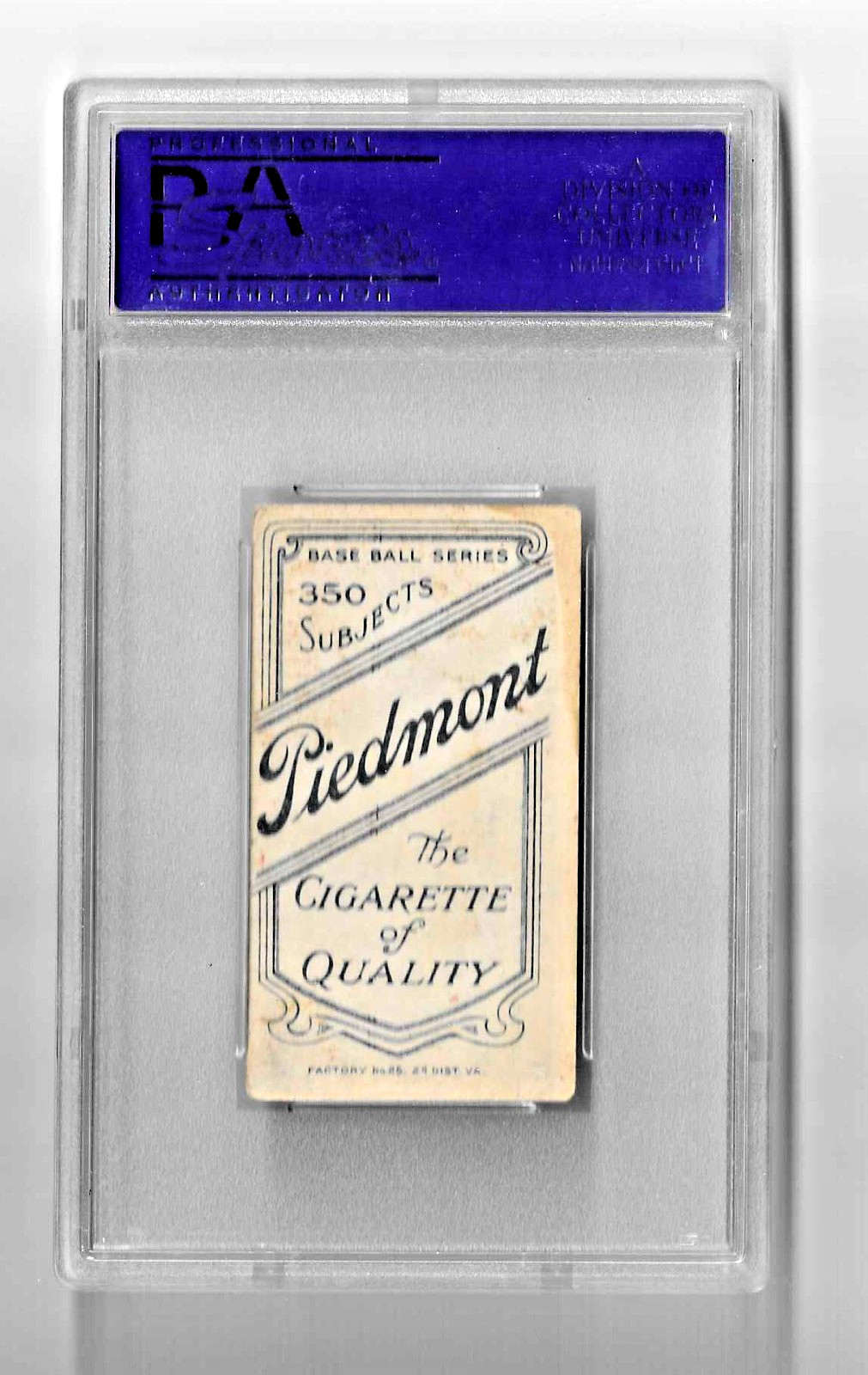 1909-11 T206 PIEDMONT 350 TOBACCO BASEBALL CARD PSA 4 MK JACK HANNIFAN SKEETERS view 4