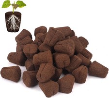 50 Pcs Grow Sponges,Replacement Seed Starter Plugs Cuttings,Great Soil 0.49 per gallon