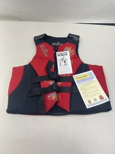 WETLINE 16215 LIFE JACKET RED / BLACK / GREY ADULT 2XL FLOTATION DEVICE BOAT