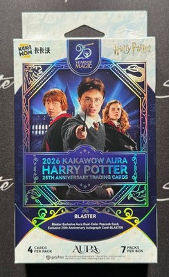 2026 Kakawow Aura Harry Potter 25th Anniversary Blaster Box Sealed US SELLER