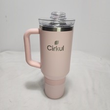CIRKUL 40oz Pink Stainless Steel Tumbler StrawSip DoubleWall Insulated - NEW