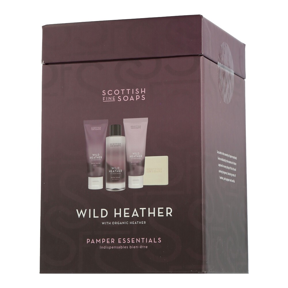 Шотландское тонкое мыло WildHeather - Набор для ухода за телом Pamper Essentials 100 мл-40 г-75 мл-75 мл 5390₽