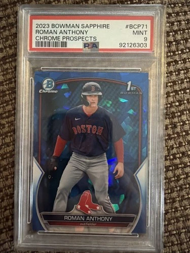 2023 Bowman Sapphire Edition Chrome Prospects Roman Anthony PSA 9 MINT