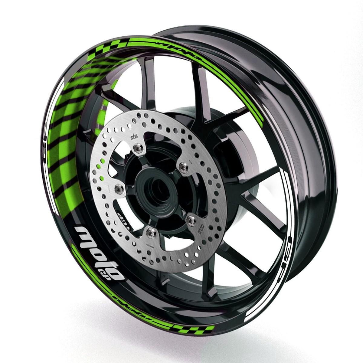 17 inch Rim Wheel Decal Sticker GP02 Kit For ZX6R Ninja 636 600 20