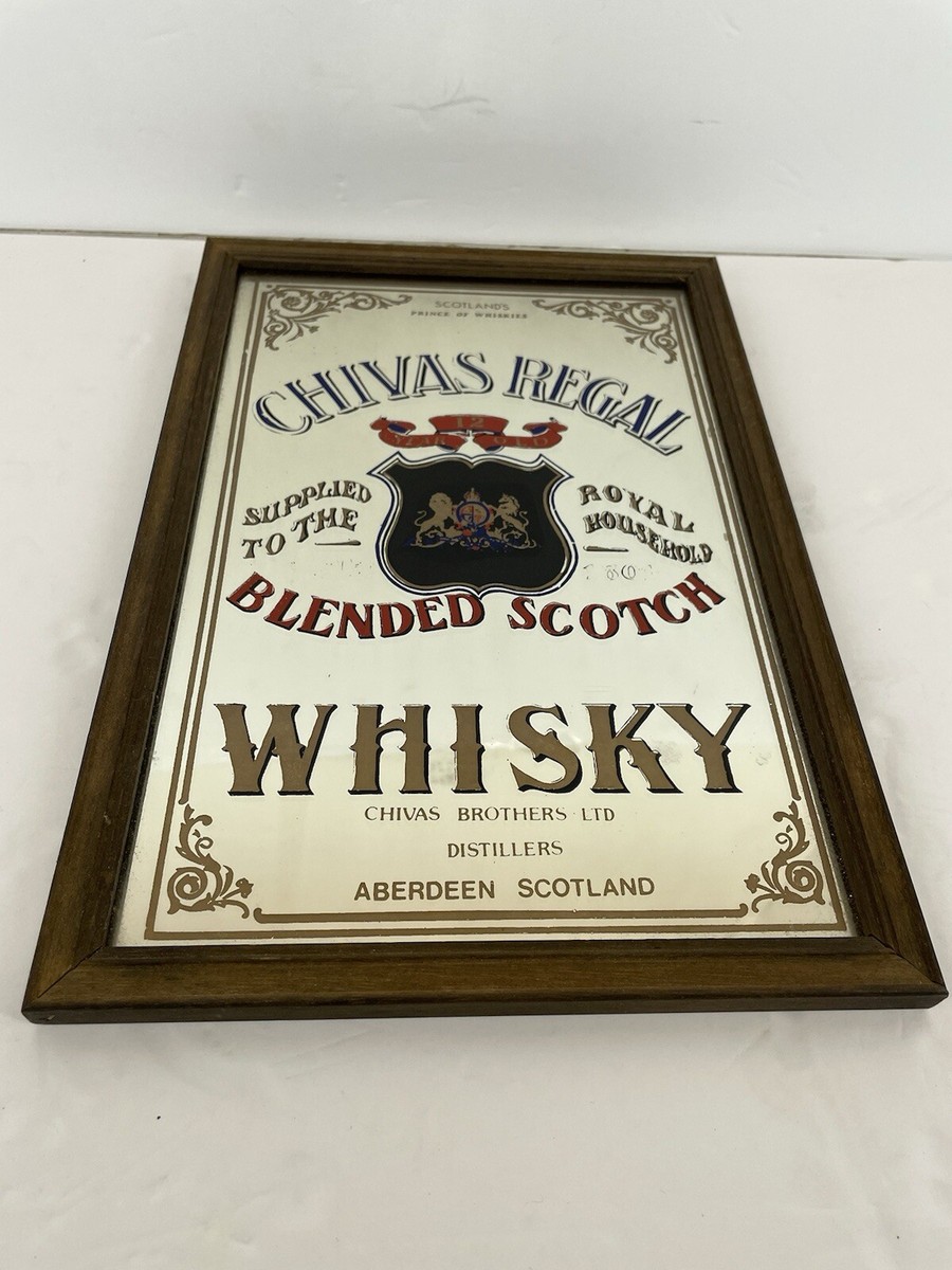 え*ま様 CHIVAS REGAL ヴィンテージ パブミラー Vintage Chivas Regal Scotch Whisky Pub Bar Mirror Sign in