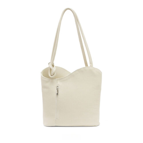 Mädchen Damen Cabrio Rucksack Damen Vera Pelle Leder Schultertasche VP024 - Bild 5 von 28