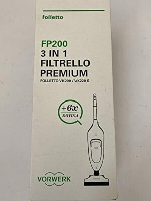 Sacchetti Ricambio Originali Vorwerk Kobold 6 Pezzi + 6 Profumini Dovina Per VK 200 E VK 220 S