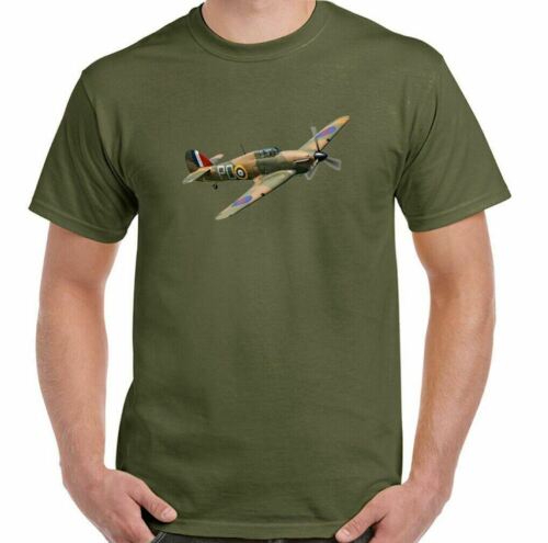 Colporteur Hurricane T-Shirt WWII Britannique Fighter Bataille De Raf Avion - Bild 16 von 27