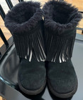 Girls Ugg black and silver fringe boots youth 3 — photo 1