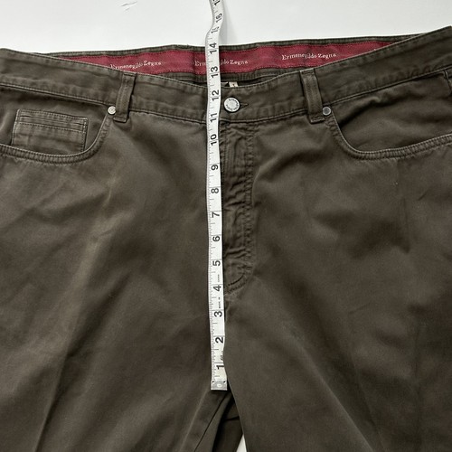 Ermenegildo Zegna Pants Mens 42x35 100% Cotton Made in Italy Chino Casual - Picture 5 of 8