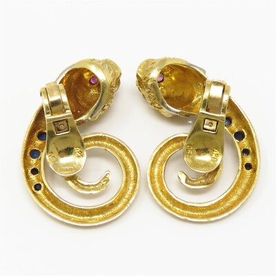 NYJEWEL ilias LALAoUNIS 18k Gold Ruby Sapphire Diamond Chimera