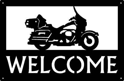 Touring Style Motorcycle #03 Welcome Sign with Name Options - Made in USA