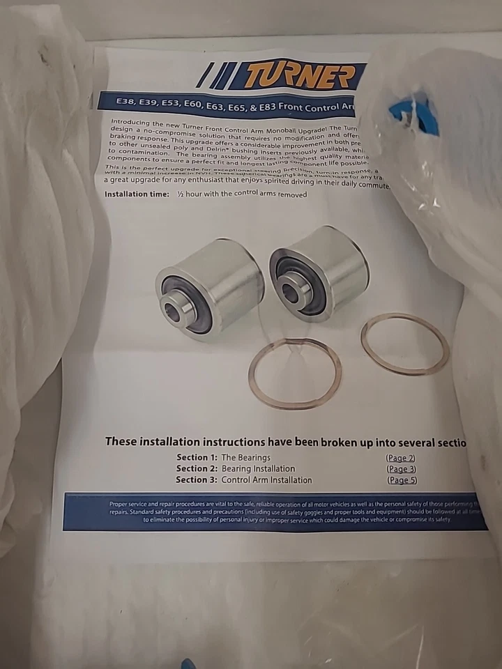 Turner Motorsports Control Arm Monoball Upgrade 022015TMS-04KT - Image 2 of 4