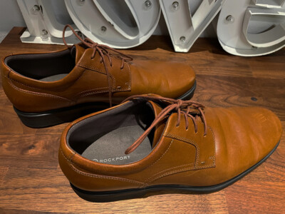Rockport Men's Leather Dress Shoe - Med. Brown - AdiPREN by Adidas - 11.5M US