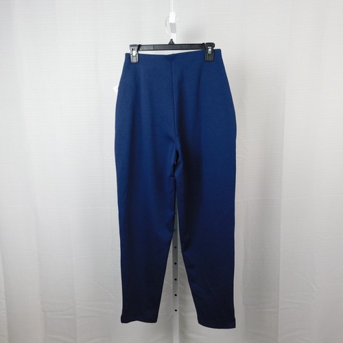 Karen Scott Zipper Pocket Stretch Pull-On Pants Navy Medium #1439 - Picture 3 of 8