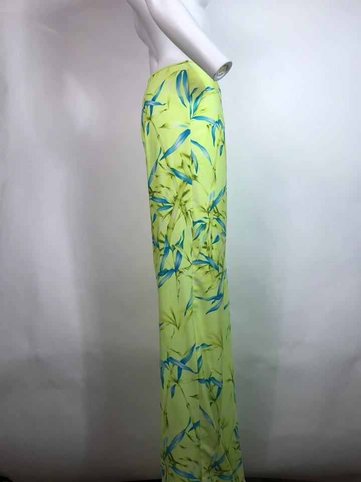 Pantalones De Colección Gianni Versace SS2000 Verde Nylon Selva Estampado Palma L Foto 4 de 4