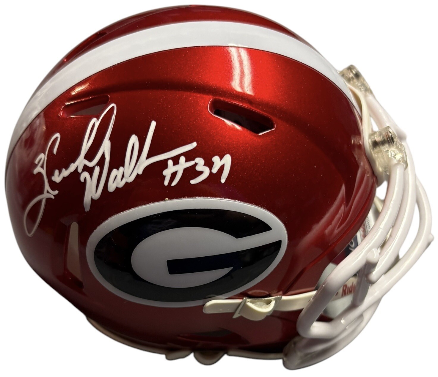 Herschel Walker Autographed Signed Georgia Bulldogs Flash Mini Helmet JSA Certified 