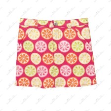 NWT Gymboree CITRUS Slice Lemon PINK Poplin SKORT Skirt GIRLS size 5 26.75