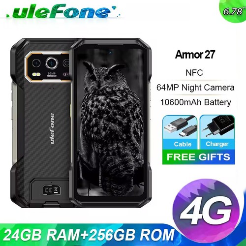 Ulefone Armor 27 Rugged Phone Night Vision 10600mAh 6.78'' Android 14 Helio G99 - 第 1/17 張圖片