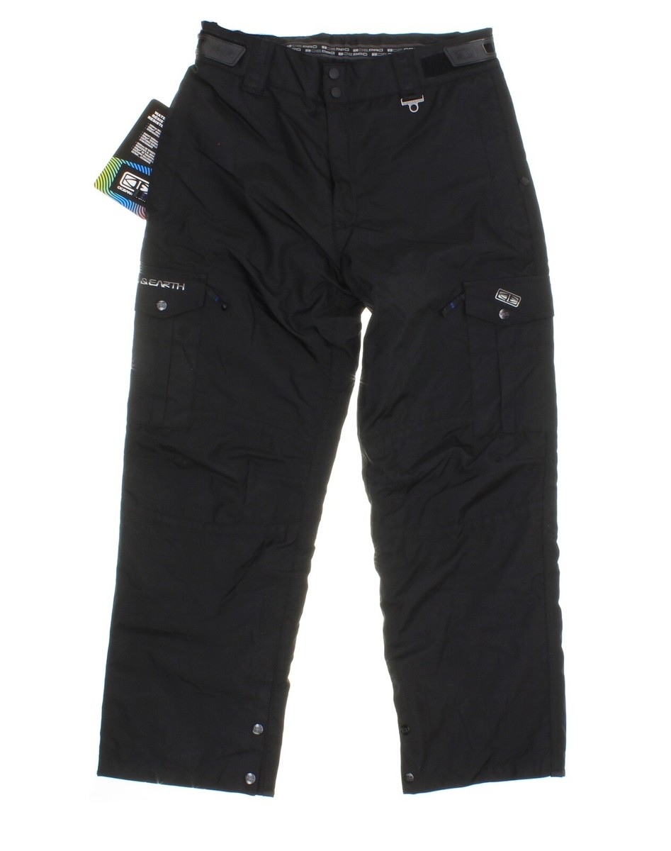 Ocean & Earth Men's Water Resistant Snow Pants - Black Ocean & Earth Men's Water Resistant Snow Pants - Black