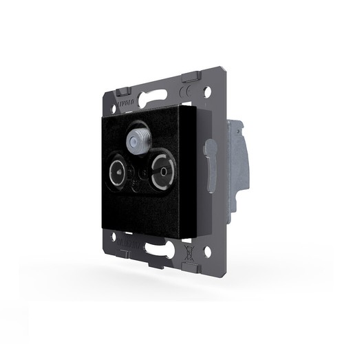 LIVOLO LICHTSCHALTER STECKDOSEN WECHSELSCHALTER DIMMER GLASRAHMEN SCHWARZ - Bild 247 von 297