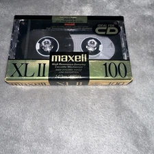 Brand New Sealed Maxell XLII High Bias Audio Cassette Blank Tape 100 Minutes