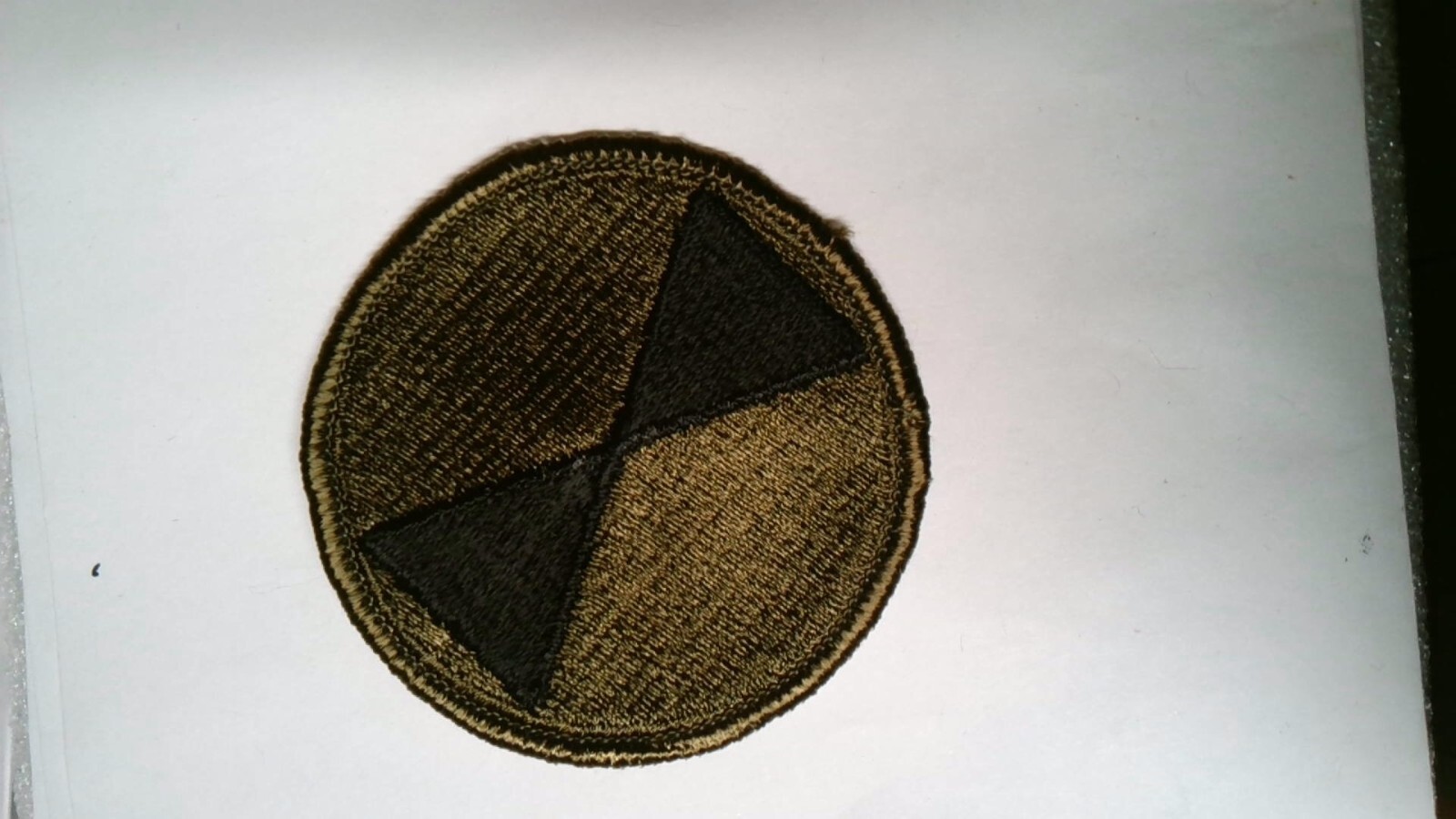 US MILITARY INSIGNIA PATCH US ARMY 7TH INFANTRY SEW ON NEW OLD STOCK