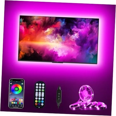  TV LED Backlight, 9.8ft for TV Behind 32-60 9.8ft for 32''-60'' TV Solid Colours