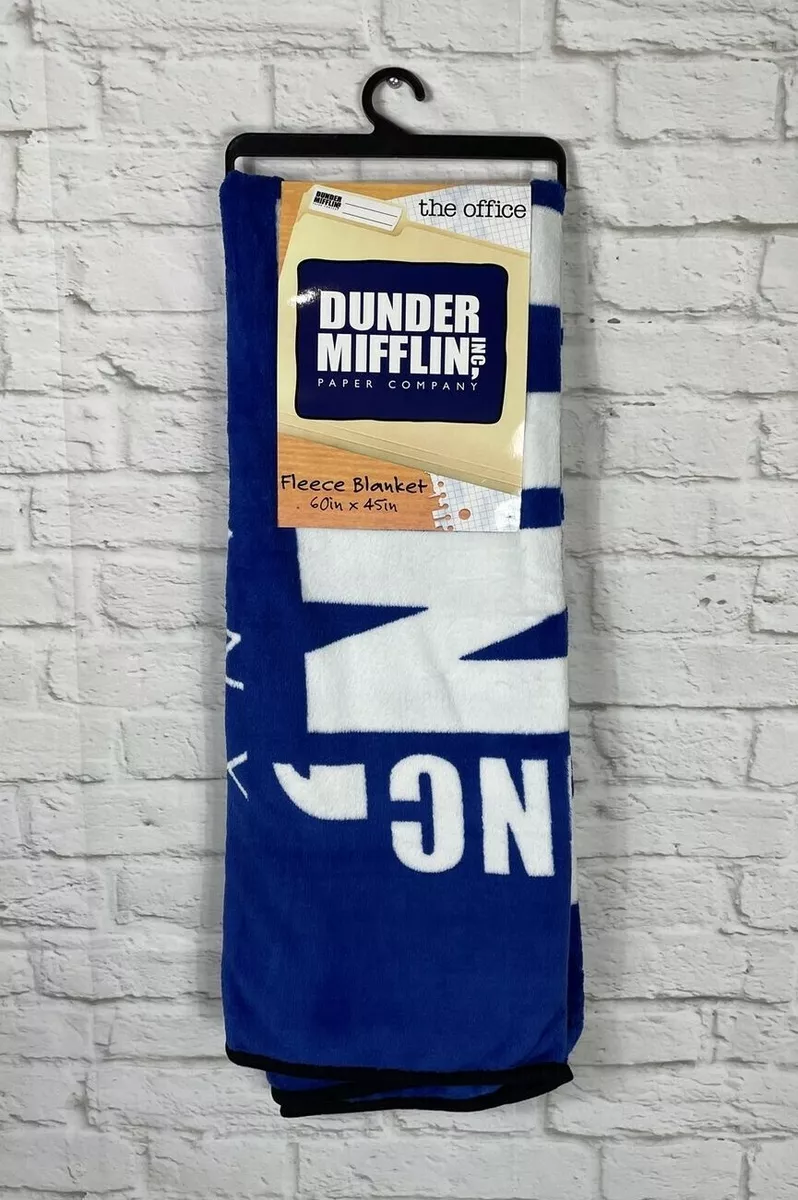 Office Dunder Mifflin Logo Fleece Blanket