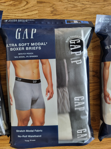 Lot de 4 boxers homme Gap ultra doux noir mouche pochette sans étiquette M L XL - Photo 4/5