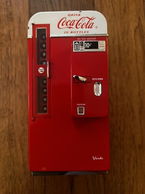 Coca-Cola Musical Bank Vending Machine 1994 Die-Cast Metal