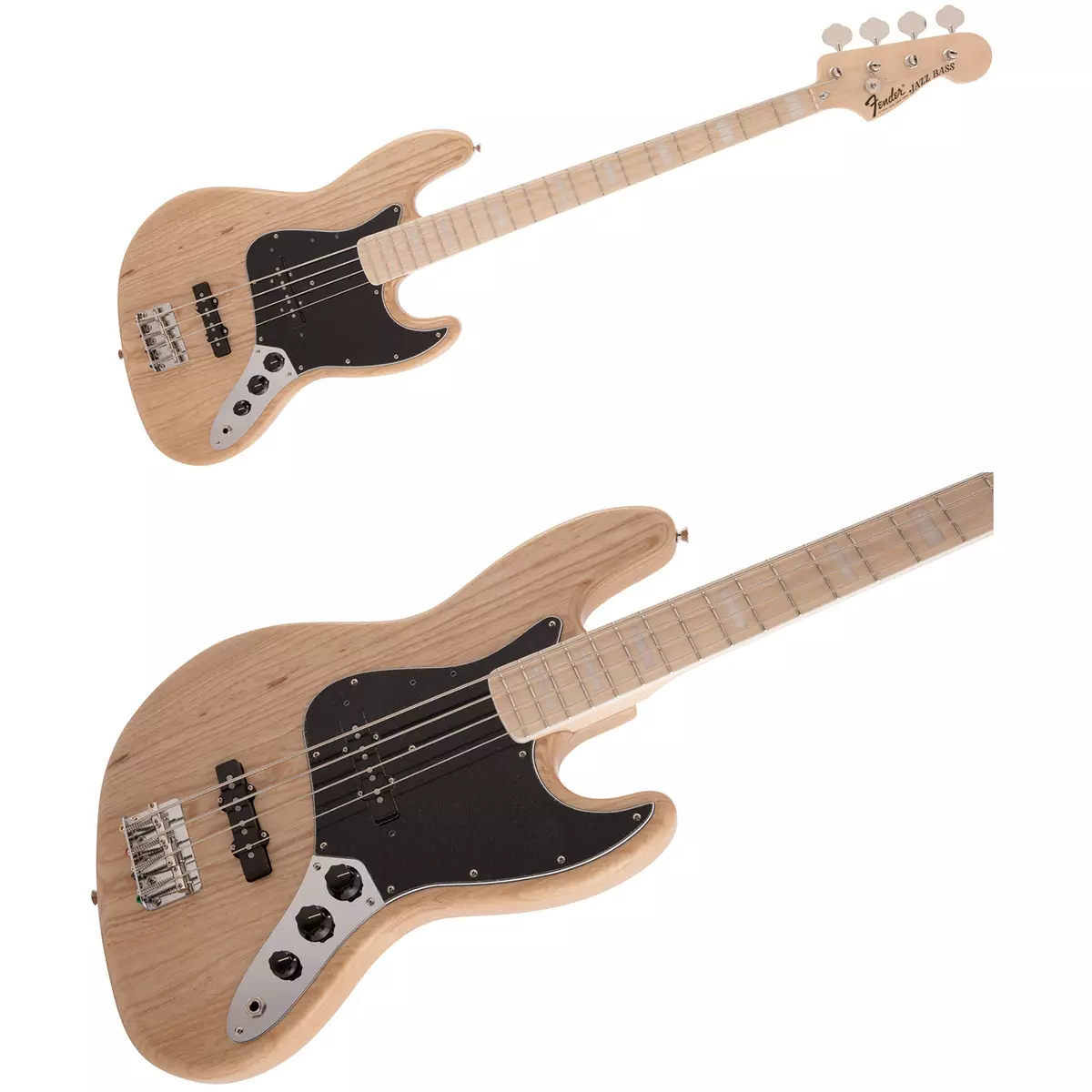 Fender Made in Japan Traditional Series 70s Jazz Bass Natural Bass Guitar