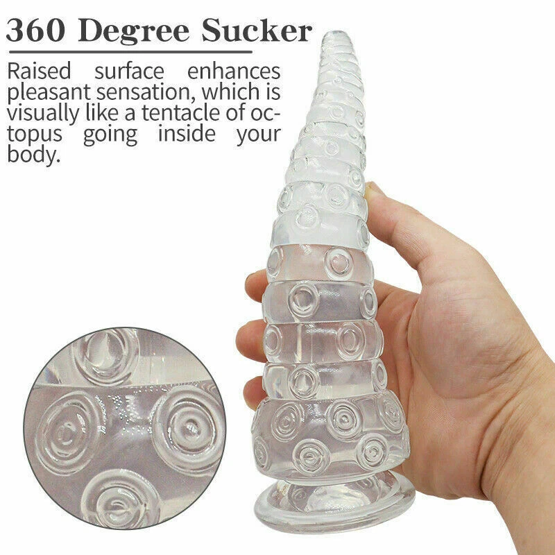 Sex Toys Big Tentacle Dildo Huge Anal Butt Plug Suction-Cup Beads for-Men Women - Image 4 of 4