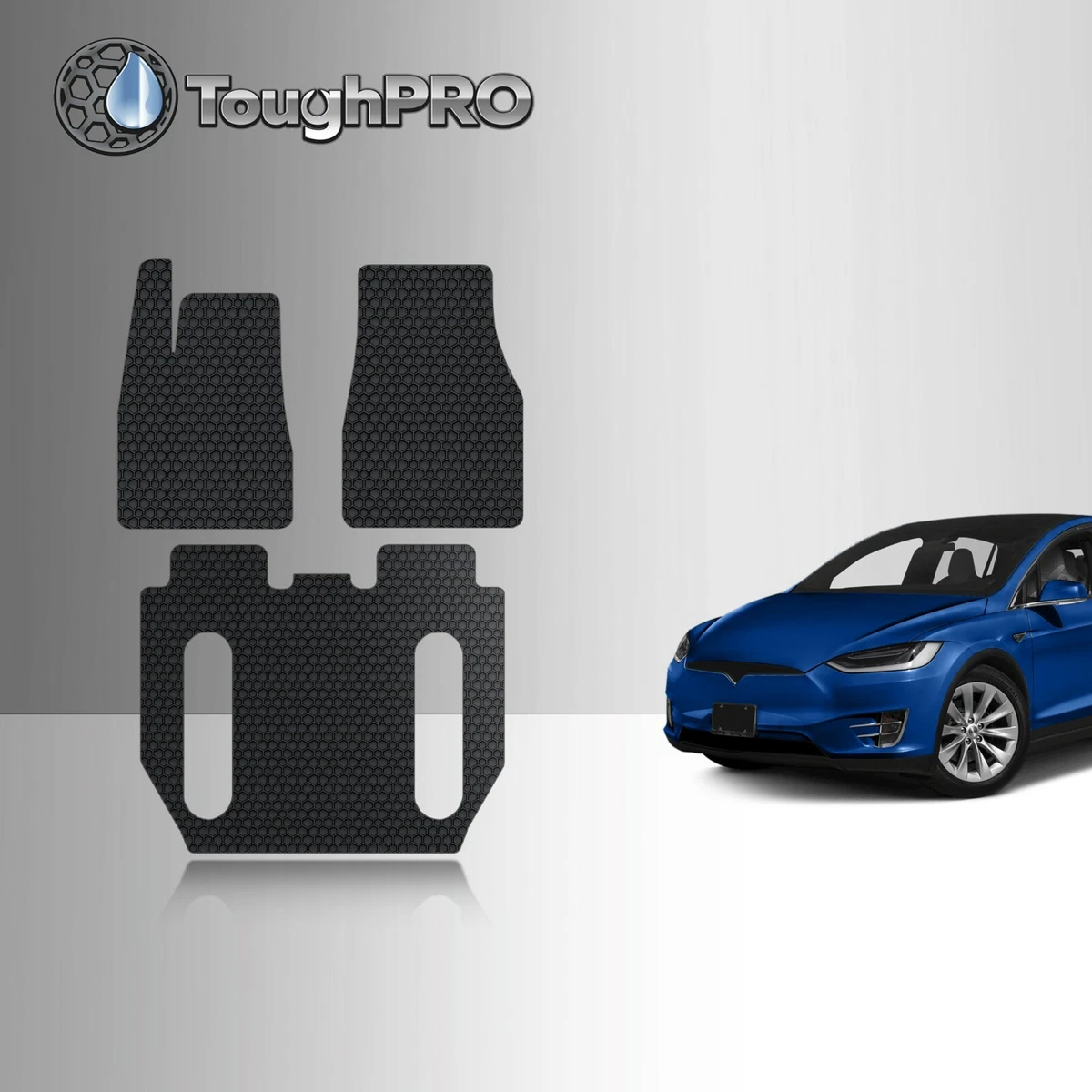 ToughPRO Floor Mat For 2017 Aug 2020 Tesla Model X 6 Seater No
