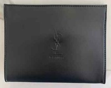 Yves Saint Laurent YSL Beaute Makeup Cosmetic Bag Toiletry Travel Pouch Black