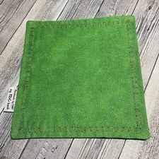 EDC HANK W/MICROFIBER BACK 8  - LIGHT GREEN PATTERN COLORFUL BORDER HANDKERCHIEF