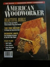 American Woodworker Magazine August 1994 Beautiful Burls Decorative Joints L38