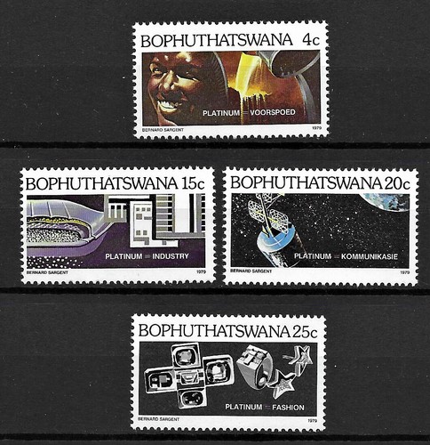 Bophuthatswana 1979 Platin Industrie Set postfrisch Set S.G. 47-50