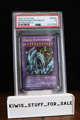 Original ©1996 Retro Pack 2 PSA 5 Dragon Master Knight RP02-EN097
