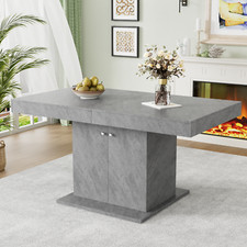 Ausziehbarer Esstisch mit Stauraum 140cm/180 cm Erweiterbar Küchentisch,Grau