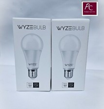 Wyze White WiFi Smart Bulb 800 Lumens 2 pack Voice Control BRAND NEW Sealed