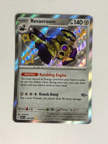 Pokemon TCG Paldean Fates Shiny Revavroom 193/091 Near Mint