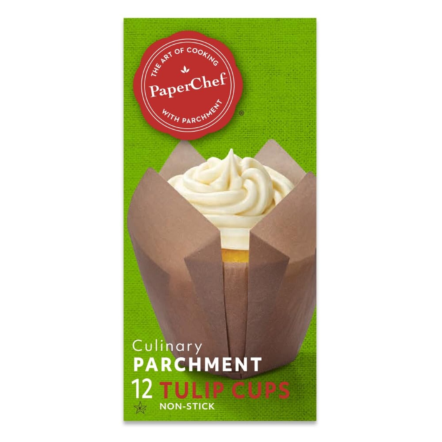 Baking Cup: Tulip-Shaped Cupcake and Muffin Liners, Nonstick Parchment Papers...