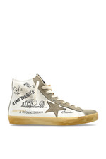 GOLDEN GOOSE Francy Women's White/Beige Leather Sneakers New