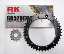 RK Gold Chain and JT Sprocket Kit  Yamaha Banshee 350 1989-2006